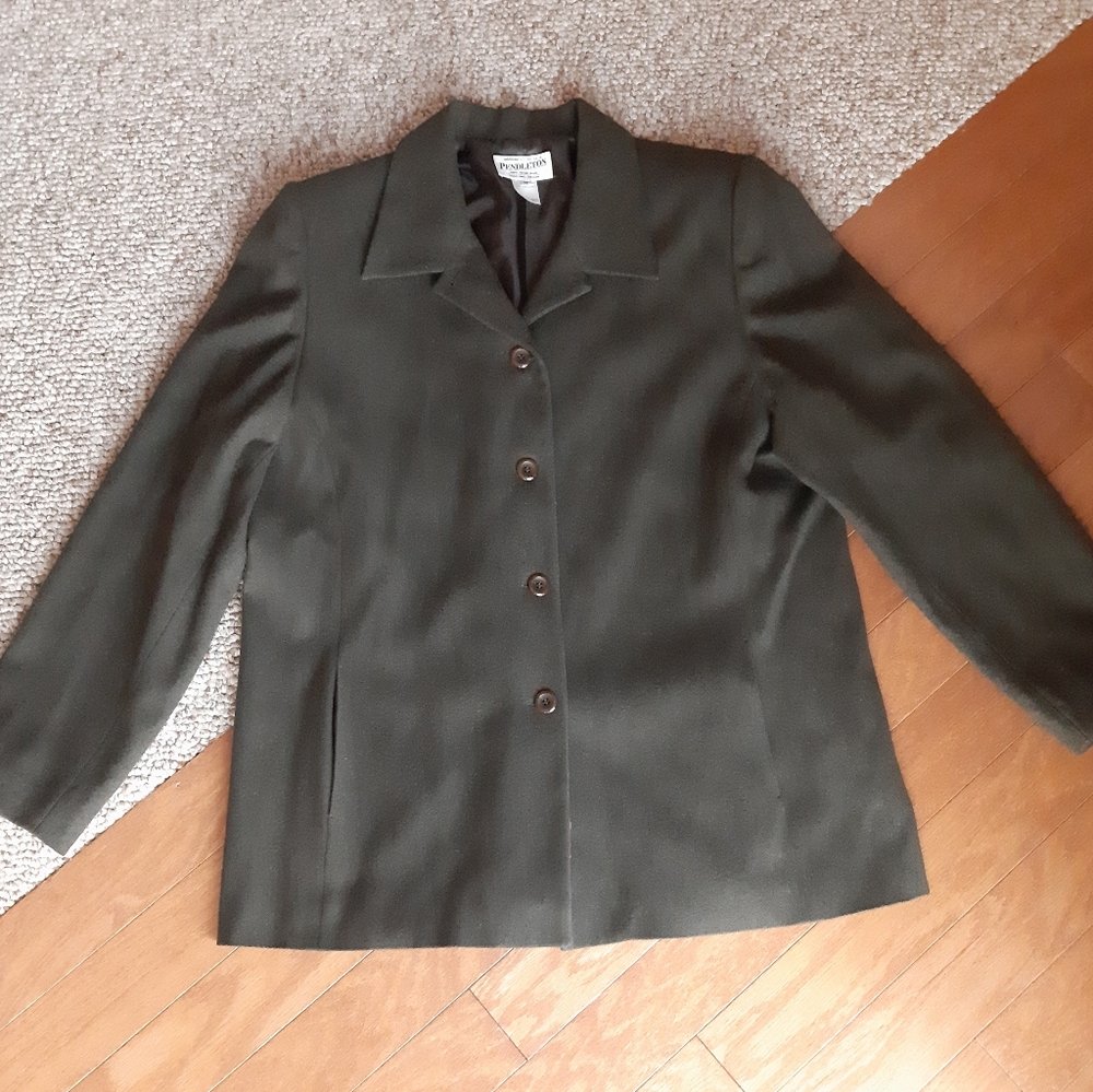 Pendleton 100% Virgin Wool Jacket Size 16 - image 5